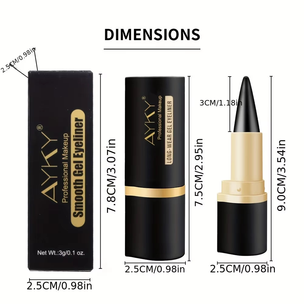 GlideLine™ by AYKY – Matte Glitter Waterproof Eyeliner Balm