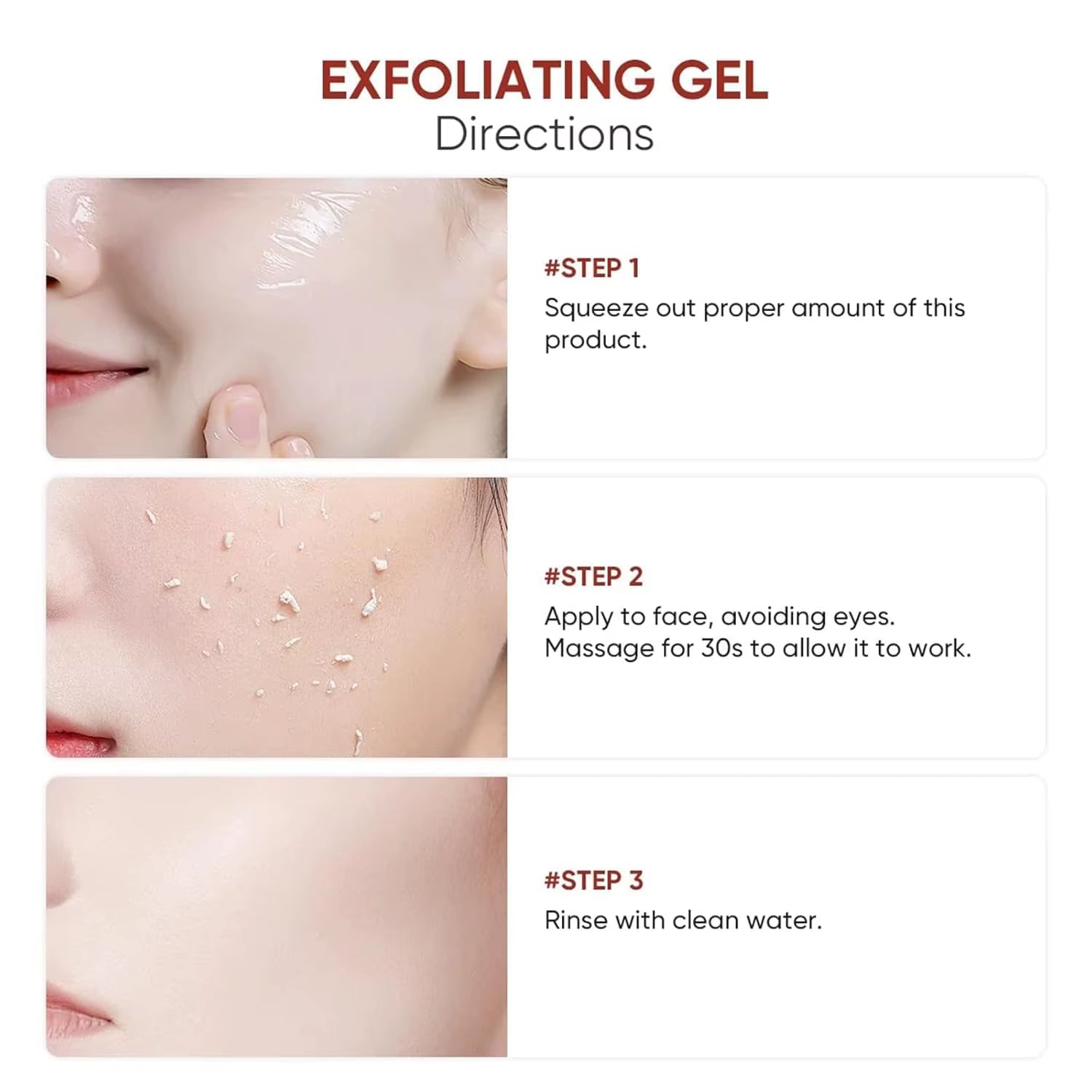 50G Exfoliating Gel & Whitening Moisturizer for Radiant Skin